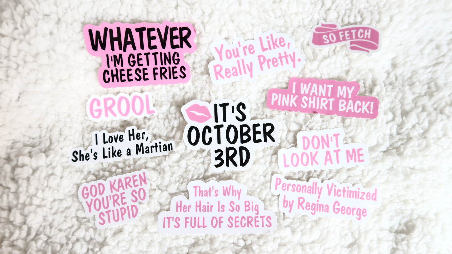 Burn Book Stickers